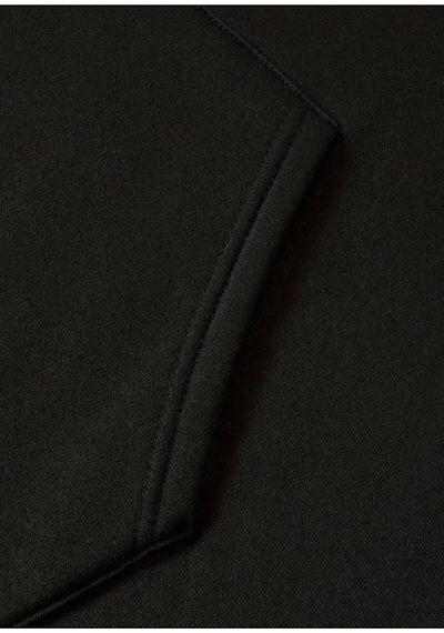 Medinenur Newyork Baskılı Cepli Kapüşonlu Sweatshirt Siyah
