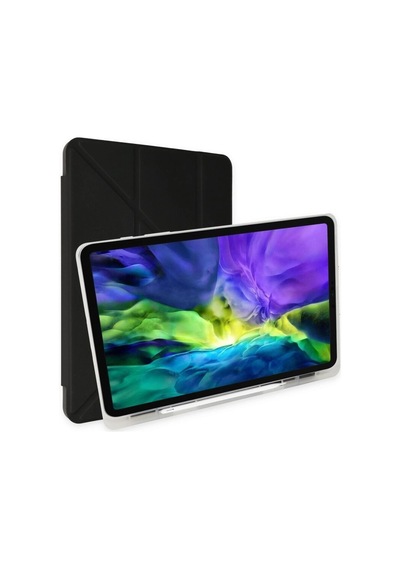 iPad Uyumlu  Pro 12.9 2021 Kılıf Kalemlikli Mars Tablet Kılıfı - Siyah - Yluh-855082