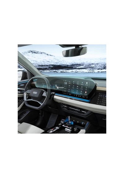 Audi A6 Uyumlu Araç Ekran Koruyucu Multimedya Ve Dijital Gösterge Nano 9h Kırılmaz Şeffaf