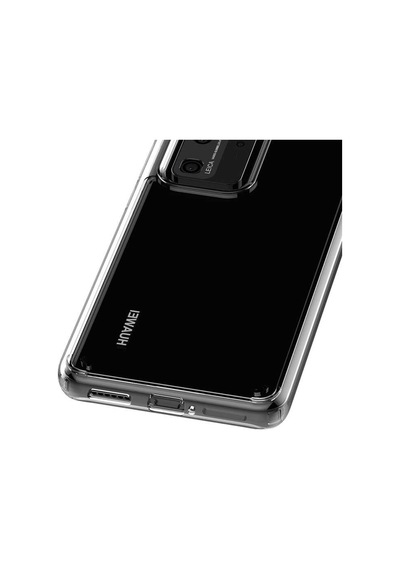 Huawei P40 Pro Kılıf Zore Coss Şeffaf Sert Silikon Kılıf Renksiz