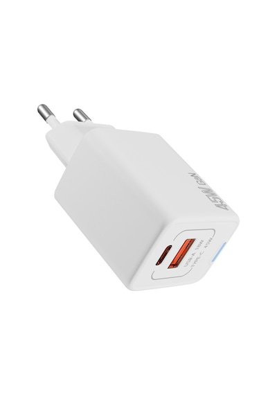 S-link Sl-ecg45 45w Pd + 18w Usb Qc 3.0 Gan Beyaz Şarj Aleti