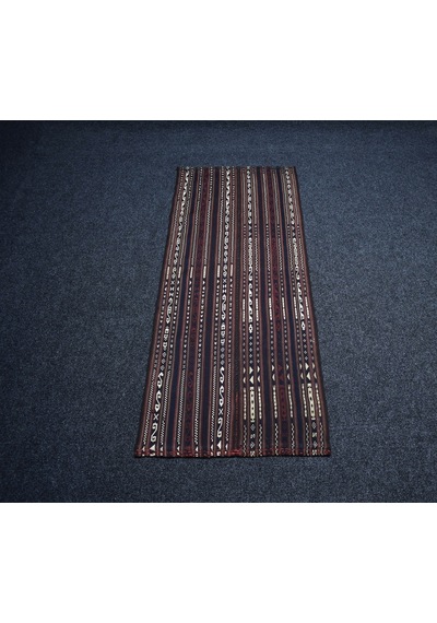 Zehra Abla Halı Antika El Dokuma Seçkin Şavak Yün Kilim 6981 Çok Renkli