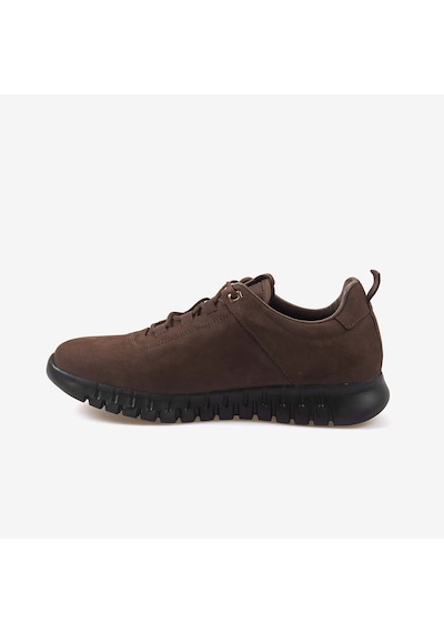 Kemal Tanca Hakiki Deri Erkek Erkek Spor Sneaker Ayakkabı 2537 Kahve