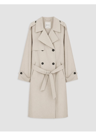 Lcw Modest Bej Kuşaklı Kadın Gabardin Trençkot
