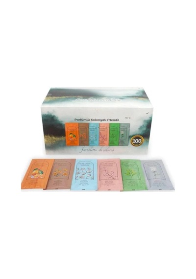 Gizpak Islak Mendil Karışık Kolonyalı Paket 100 Adet