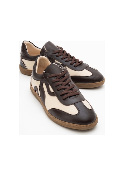 Luvishoes Luvi Shoes Perry Kahverengi Hakiki Deri Kadın Spor Ayakkabı Kahverengi