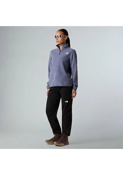 The North Face W Glacier Fleece 1/4 Zip Kadın Polar Sweatshirt Nf0a8d2jbtr1 Mor