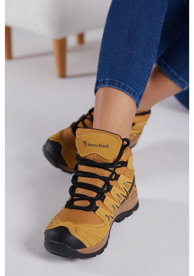 Tonny Black Rahat Kalıp Bağcıklı Unisex Camel Trekking Bot Tb601-0 Camel