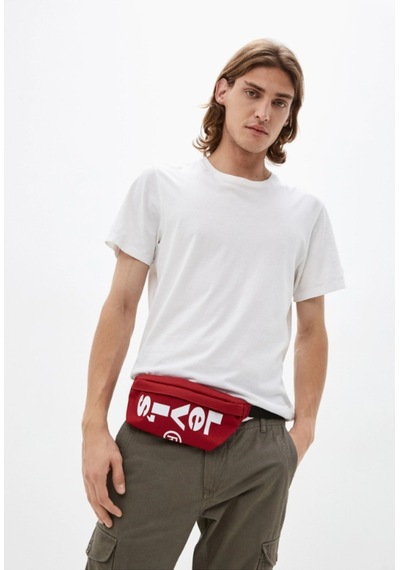 Levi's Erkek Small Banana Sling Kırmızı Bel Çantası - Wordmark -3800501230 Kırmızı