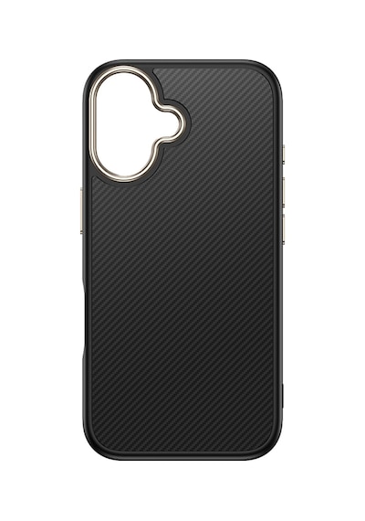 Apple Uyumlu iPhone 16 Plus Kılıf M-safe Şarj Özellikli Karbon Fiber Görünümlü Tchs Antina Kapak - Mavi Mavi
