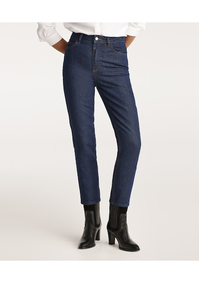 Yargıcı Mom Fit Denim Pantolon Koyu İndigo