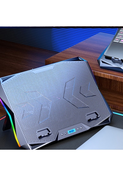 10 Fanlı Rgb Işıklı Gaming Bilgisayar Labtop Soğutucu 7 Kademeli 10 Fanlı Rgb Işıklı Gaming Bilgisayar Labtop Soğutucu 7 Kademeli