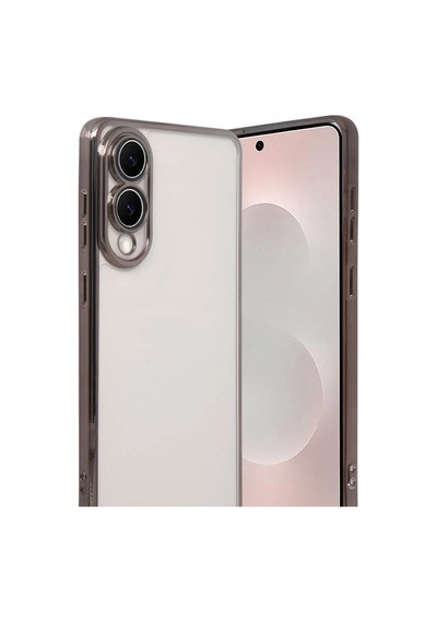 Samsung Galaxy S25 Uyumlu Edge Lensli Silikon - Titan Gri