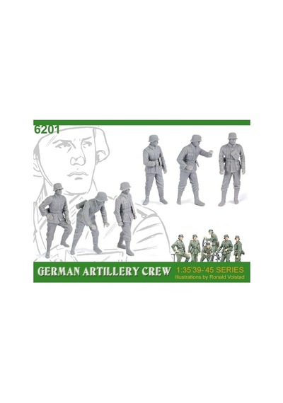 1/35 Alman Topçu Mürettebatı Asker Figür Maketi, Dragon 6201