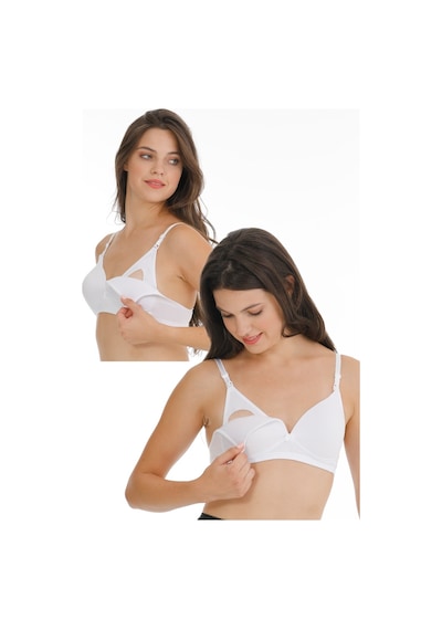 Parlingerie 2li Hamile Modal Kaplı Emzirme Sütyeni Beyaz
