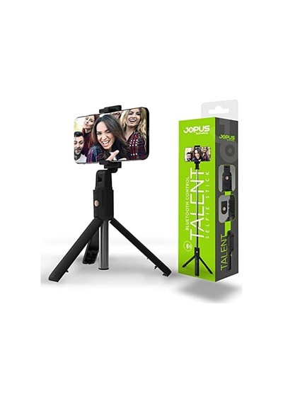 Jopus Talent Bluetooth Telefon Tripod Selfie Çubuğu, Uzaktan Kontrollü Kumandalı, 19.5 Cm, 270 Dönebilir, Katlanabilir