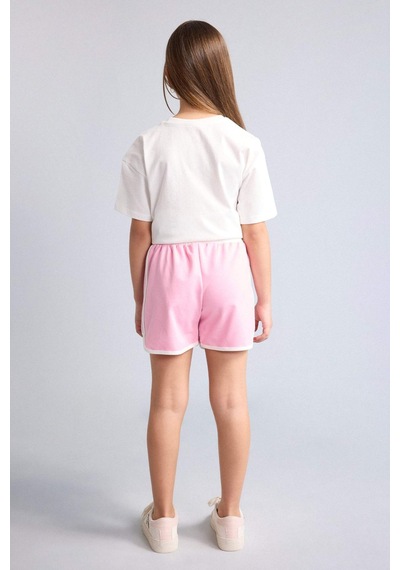 Defacto Sweatshirt Kumaşı Şort Kız Çocuk G9070a826hspn666 Pembe-pn666