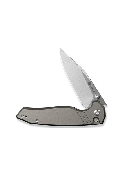Sencut Selkyris Gray Aluminum Handle Satin Finished D2 Blade Kamp Çakı Gri