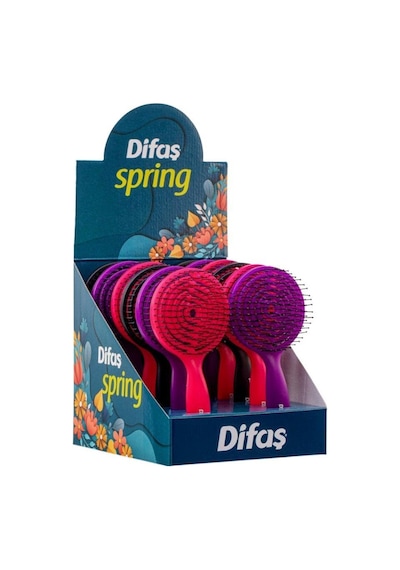 Difaş Saç Fırçası Spring 12'li