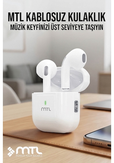 Bluetooth Kablosuz Silikonsuz Kulaklık Ios Ve Android Uyumlu
