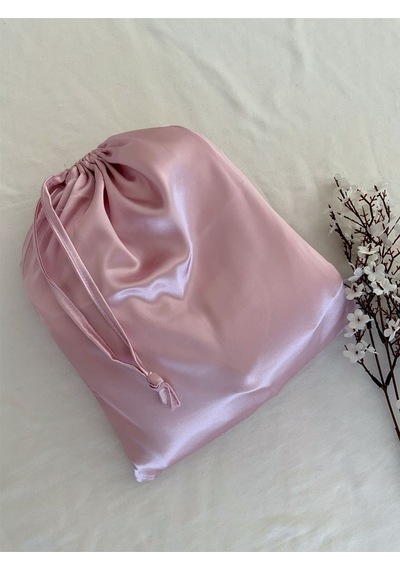 Mh Moony Homewears 7 Parça Soft Pudra Saten Çeyiz Set Pudra Pembe