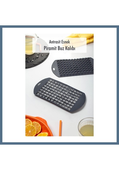 Buradabulabilirsin Antrasit Piramit Buz Kalıbı 13 24 2 Cm Bbz
