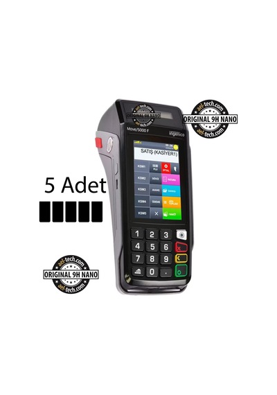 İngenico Move 5000f Yazar Kasa Pos Dokunmatik 9h Nano Ekran Koruyucu 5'li Set