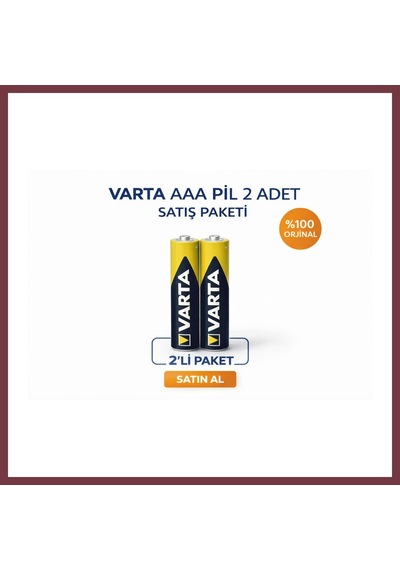 Storeşahin Marka Aaa İnce Kalem Pil 1.5v Super Heavy Duty R03 Çinko Karbon 2li 1 Paket