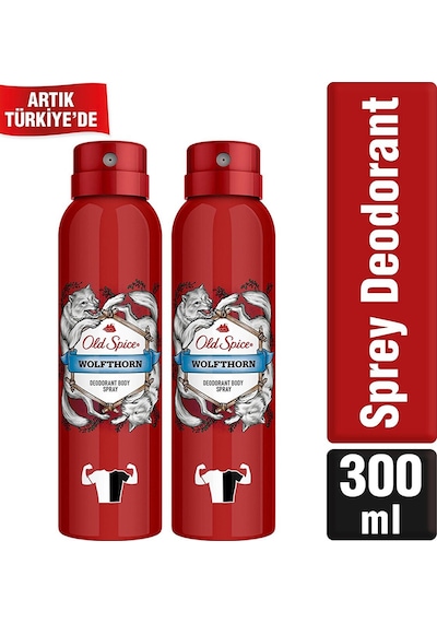 Old Spice Wolfthorn Deodorant Sprey 2 x 150 ML