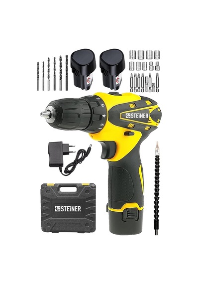 Steiner Alman 32 V Darbesiz Metal Şanzıman Çift Akülü Şarjlı Vida