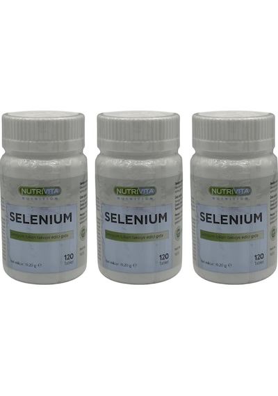 Nutrivita Nutrition Selenium 200 Mcg Selenyum 3x120 Tablet