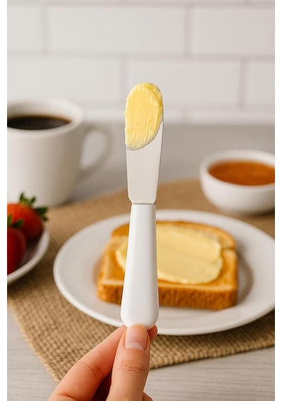 6 Lı Kahvaltı Ve Tereyağı Bıçağı Seti 11 Cm Yayma Bıçakları, Kahvaltılık, Reçel, Krem Peynir