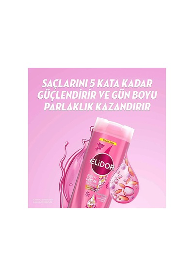 3 Adet Elidor Güçlü Parlak Şampuan 400 Ml + Saç Bakım Kremi 200 Ml