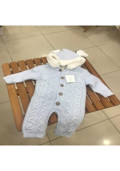 Wellsoft Erkek Bebek Tulum Bebe Mavi