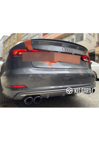 Audi A3 Sedan 2013-2016 Difüzör Plastik Boyalı