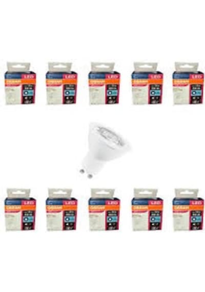 Osram 10'Lu Paket 5W Gu10 Duylu Led Ampul G.Işığı Sarı Işık
