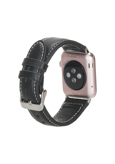 Apple Watch Uyumlu Deri Kordon 42-44-45mm Nm1-as1 Siyah