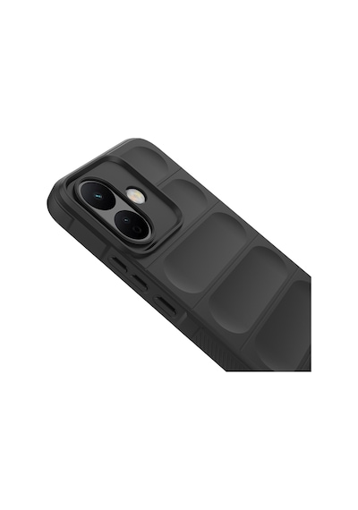 Redmi Note 17 Pro Kılıf Esnek Tpu Oyuklu Arka Yüzey Tasarımlı Etnik Silikon Kapak Siyah