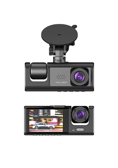 Schitec Trafik Kaydedici Dikiz Aynası Üç Kameralı 170 Geniş Açı Full Hd 1080p Araç İçi Kamera C309