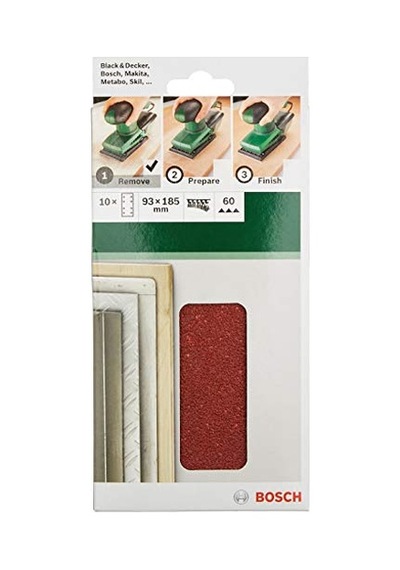 Accessories Dıy Zımpara Kağıdı Titreşimli Zımpara Için Farklı Malzemeler 10 Adet 115 X 230 Mm Granülasyon 240