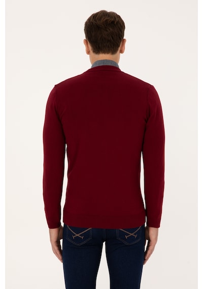 U.s. Polo Assn. Erkek Bordo Hırka Triko 50313702-vr014 Bordo
