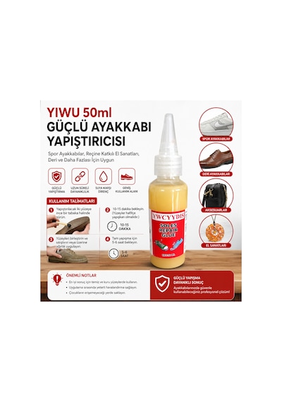 Yıwu 50ml Güçlü Ayakkabı Yapıştırıcısı-deri Ayakkabılar, Reçine Katkılı El Sanatları, Deri