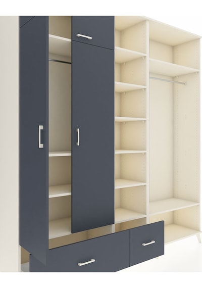 Hyperion Dolap 12 Raflı 2 Çekmeceli 2 Askılı 220x44x243 Aytaşı-antrasit/antrasit Çok Renkli Hyperion Dolap 12 Raflı 2 Çekmeceli 2 Askılı 220x44x243 Aytaşı-antrasit/antrasit Çok Renkli