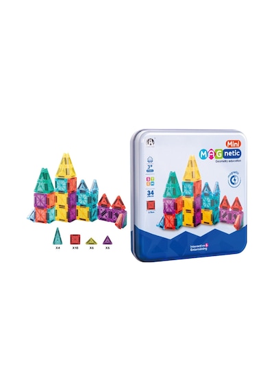 Mini Seyahat Tipi Metal Kutulu 34 Parça Magnet Oyun Seti