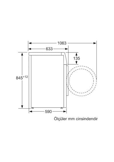 Profilo CMN12190TR 1200 Devir 9 KG Çamaşır Makinesi