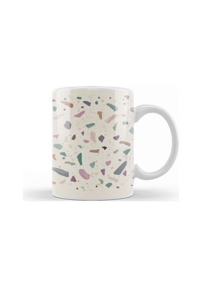 Terrazzo Texture Tasse Kupa Bardak Porselen Karışık