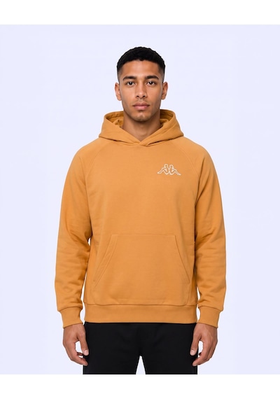 Kappa Authentic Onial Tur Erkek Koyu Turuncu Oversize Hoodie