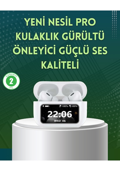 Yüksek Bass Ve Güçlü Ses Özellikli Akıllı Bluetooth Kulaklık Dokunmatik Kontrol