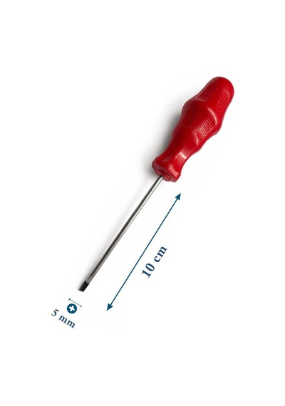 Bay-tec Mk4466 5x100 Mm Tekli Mıknatıslı Düz Tornavida - Crv Yapılı , Ergonomik Saplı Pratik El Aleti
