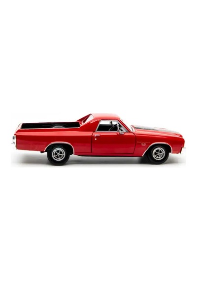 Motor Max 1:24 1970 Chevy El Camino Ss 396 Model Araba - Kırmızı Metal Diecast Koleksiyon
